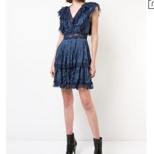 Alice + Olivia Lanora Pleat Tiered Dress